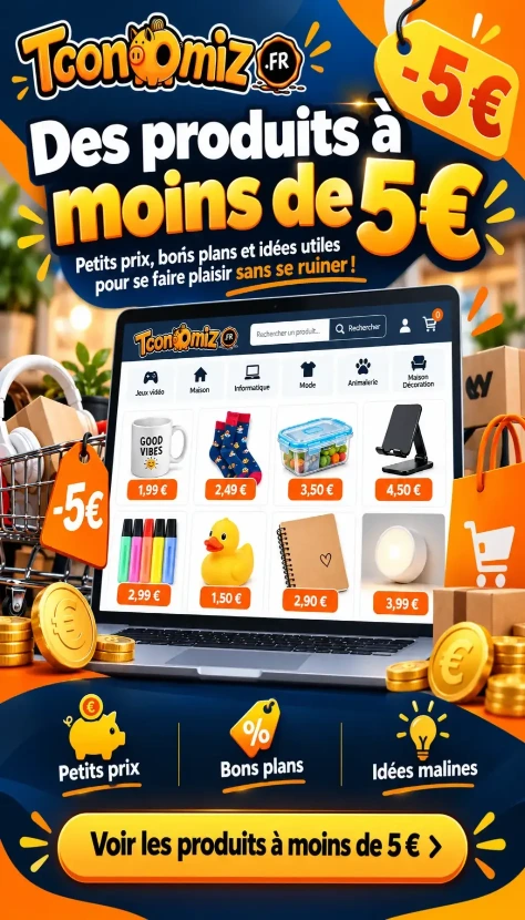 Tconomiz - produits à moins de 5 euros